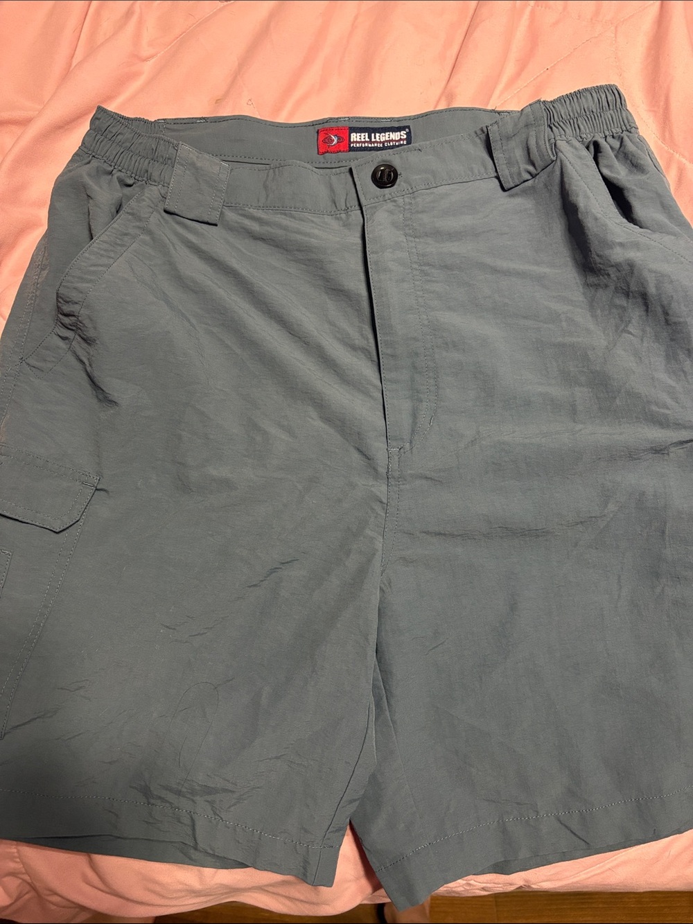 Reel Legends Men’s Slate Gray Cargo Shorts